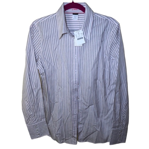 J Crew Kathryn Slim Fit cotton Long Sleeve Button down shirt size M - Picture 1 of 7